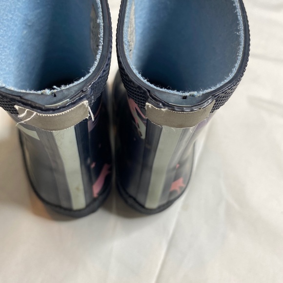 Joules Unisex Navy Printed Welly UNICORN Rain Boot Size 5 A020322 - Picture 2 of 8